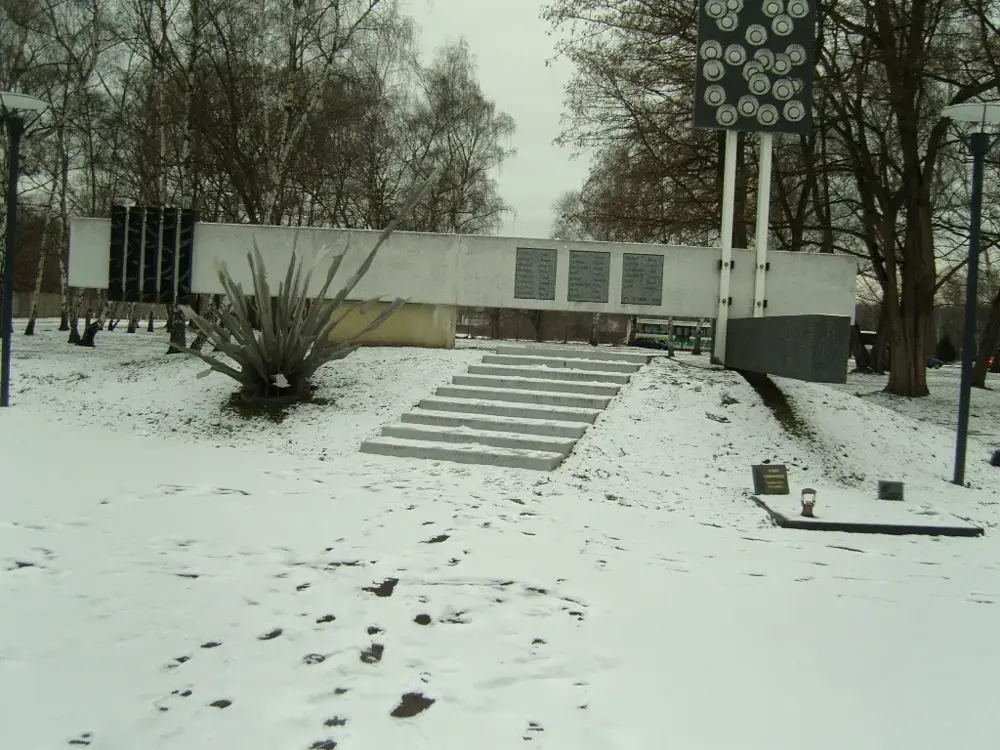 Commune de Forbach monument de la catastrophe du puits Simon le 25.02.1985