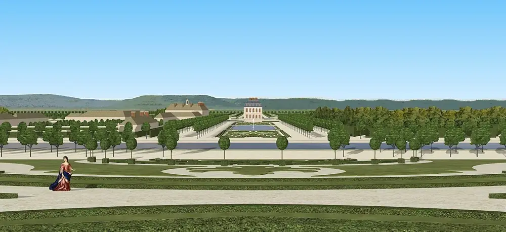 Château de Frescaty Metz vue depuis le belvédère des terrasses XVIIIe 2025 Franck Devedjian
