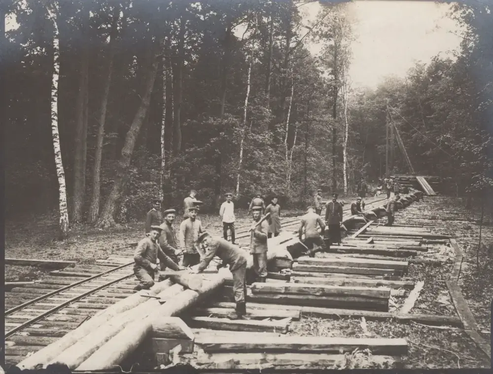 Eisenbahn-Bau-Regt. 13, Feldbahn-Bauarbeiten bei Metz, Frankreich