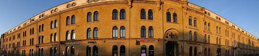 Panorama of Renovated Armory Building at Sunset - Metz - Grand Est - France